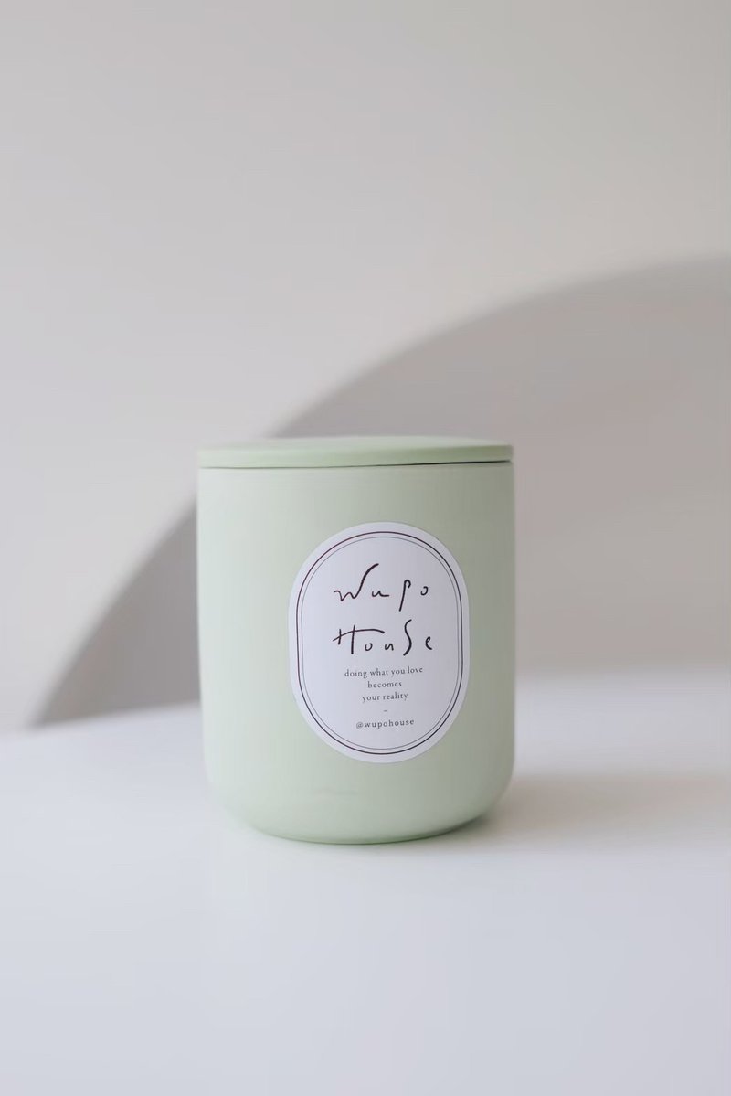 【香氛蜡烛】马卡龙色系家族 /  Amber & Lavender 琥珀薰衣草 - 蜡烛/烛台 - 蜡 绿色