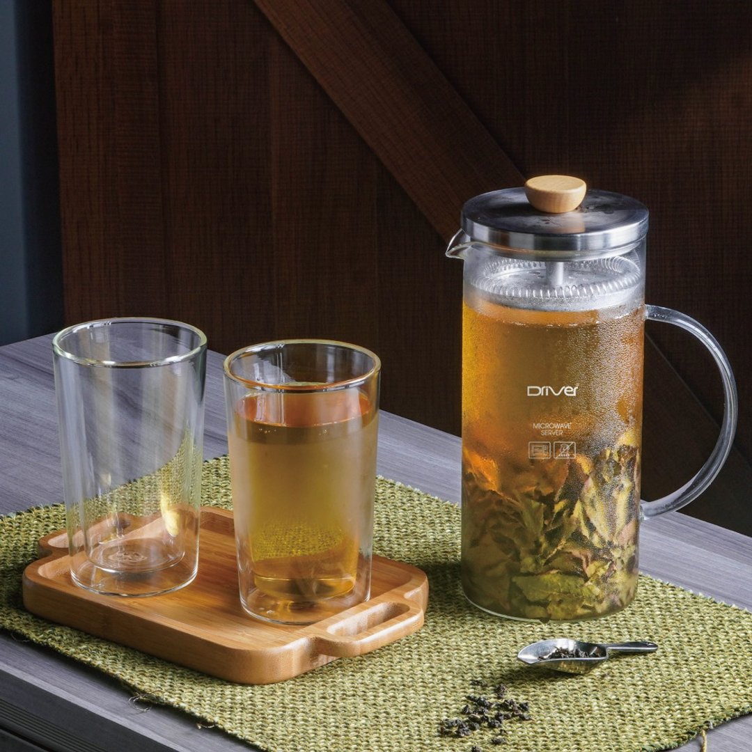 高 CP 值茶壶茶杯、适用各式茶饮丨 Driver 分享冷热两用泡茶壶组 - 茶具/茶杯 - 玻璃 红色