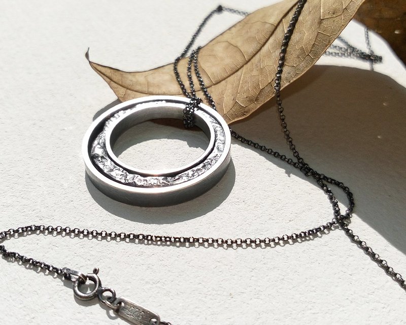 环游  925纯银长链  /Ag No. 048 - 项链 - 纯银 灰色