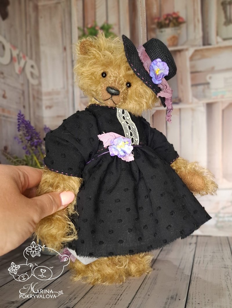 艺术家泰迪熊 马海毛泰迪熊 经典熊玩偶 - 玩偶/公仔 - 其他材质 咖啡色