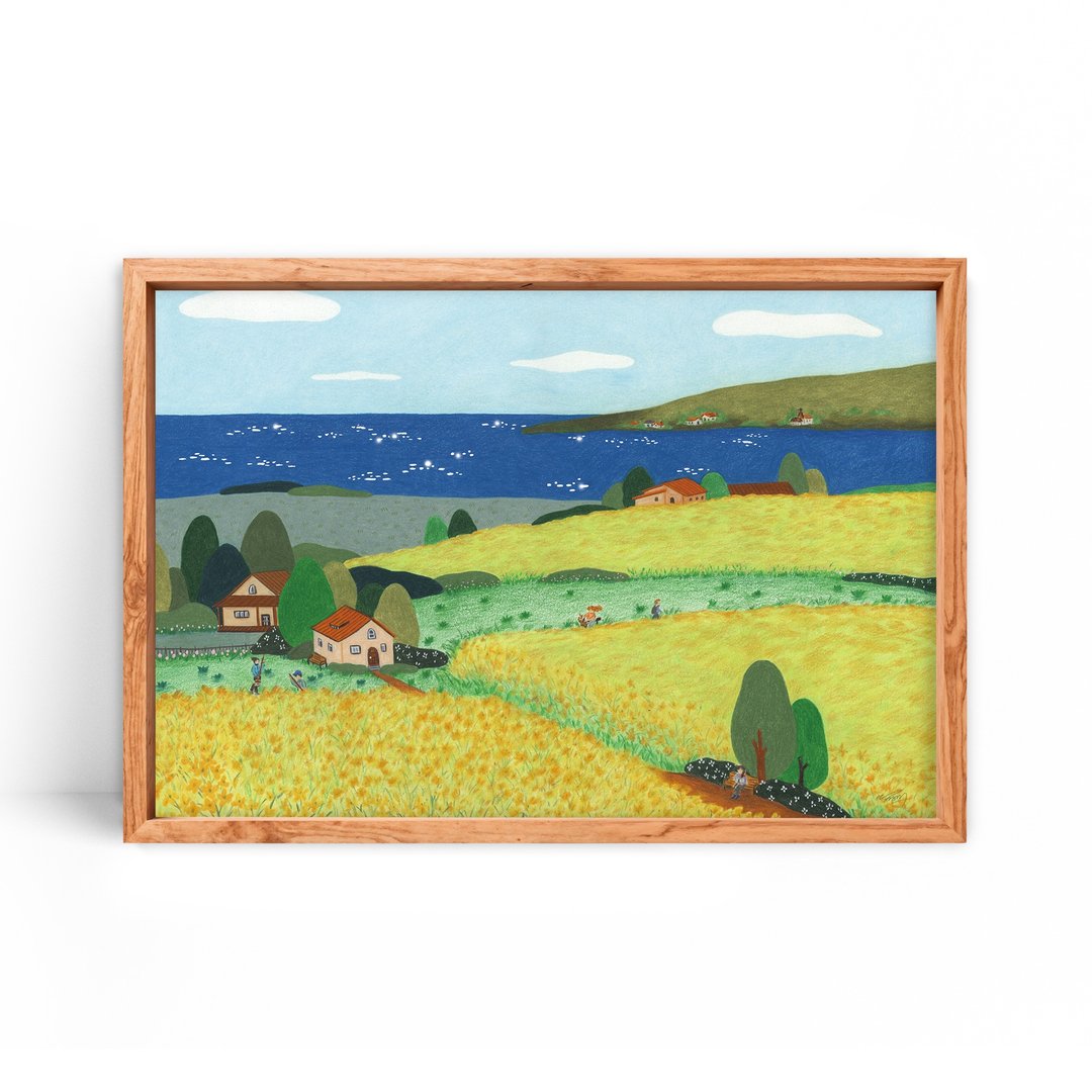 艺术印刷品 / 济州岛油菜花盛开 A3 - 海报/装饰画/版画 - 纸 