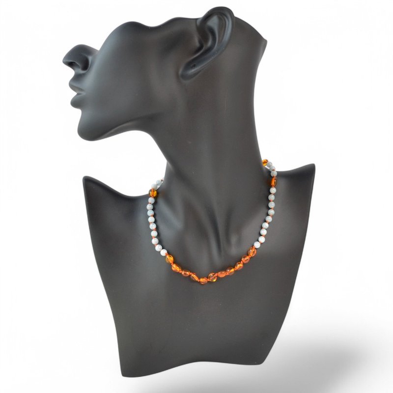 波罗的海琥珀婴儿项链  32厘米  宝宝的礼物之选  NG18 - 项链 - 宝石 多色