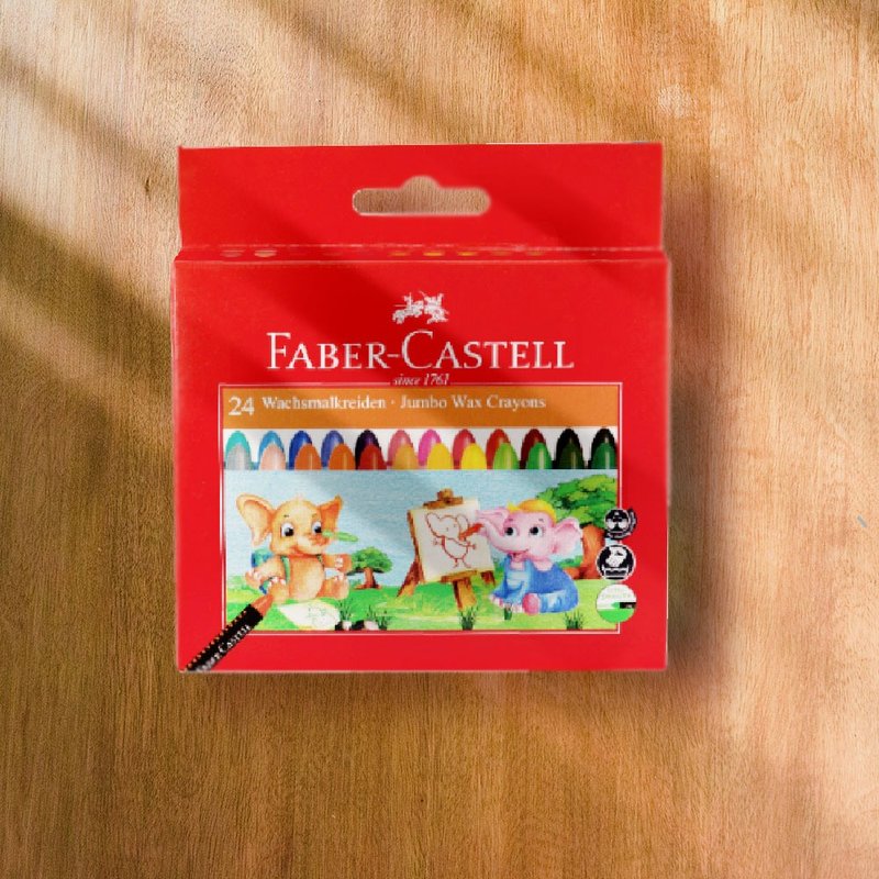 Faber-Castell 大象粗芯蜡笔-24色(原厂正货) - 其他 - 其他材质 多色