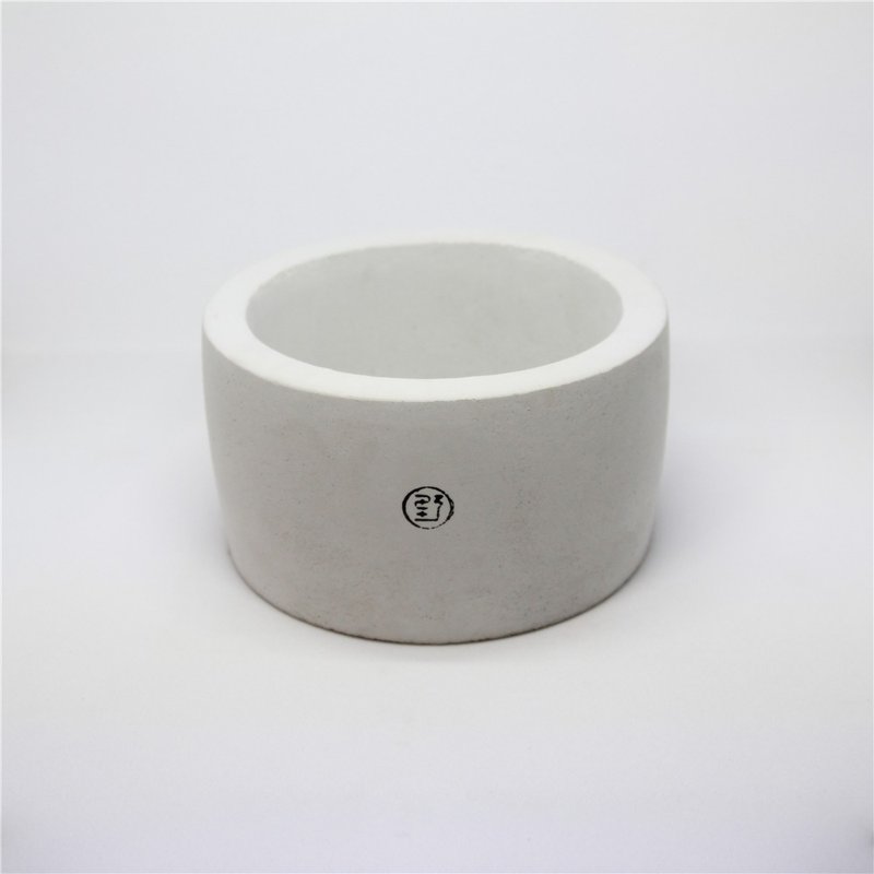 【野草不野】大扁洛克 / 水泥盆器 - 花瓶/陶器 - 水泥 灰色