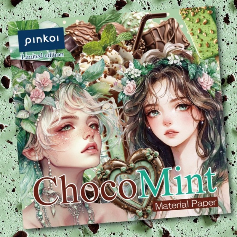 ChocoMint 素材纸 - 笔记本/手帐 - 纸 绿色