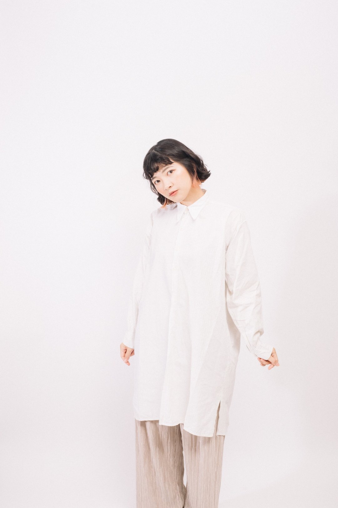 欧洲长版衬衫.European Pullover.古着【初恋贩卖所】Vintage. - 女装衬衫 - 棉 