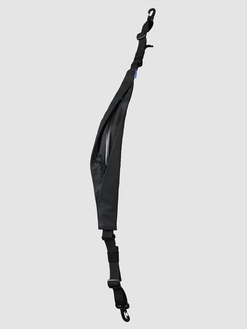 影叠 风琴折叠两点吊索多功能肩带包副包 - 侧背包/斜挎包 - 其他金属 黑色