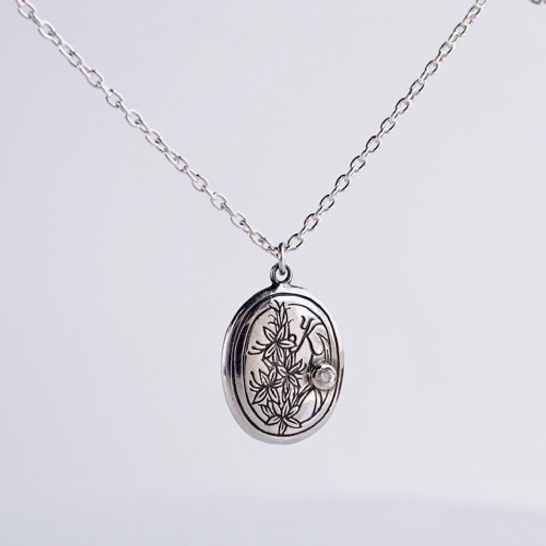 [K] Initial pendant [P045SV] - 项链 - 其他金属 