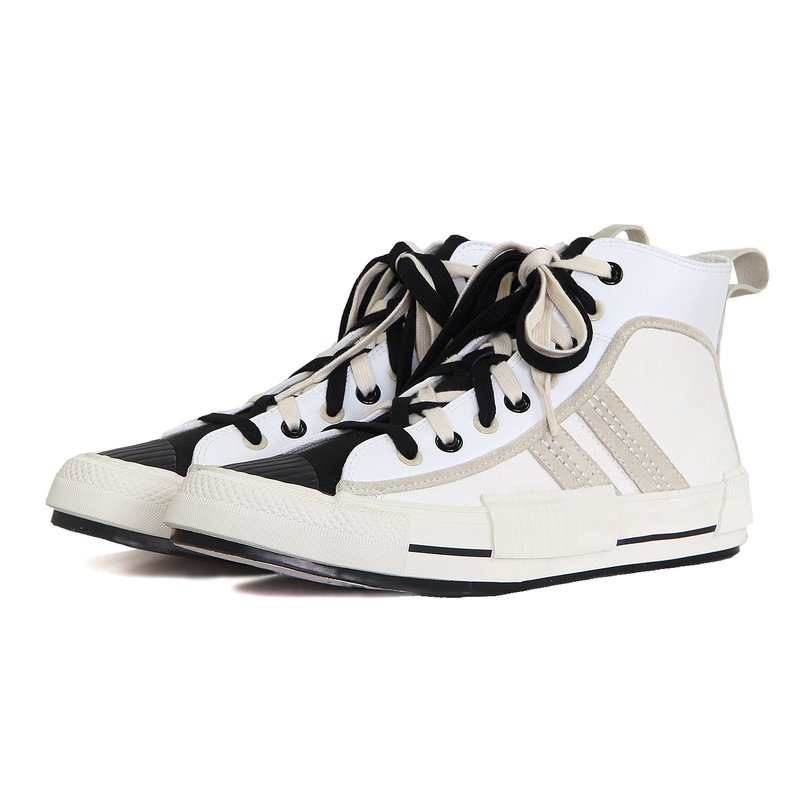 Sweet Villians M1216 黑白旅行休闲鞋 - 男款休闲鞋 - 真皮 白色