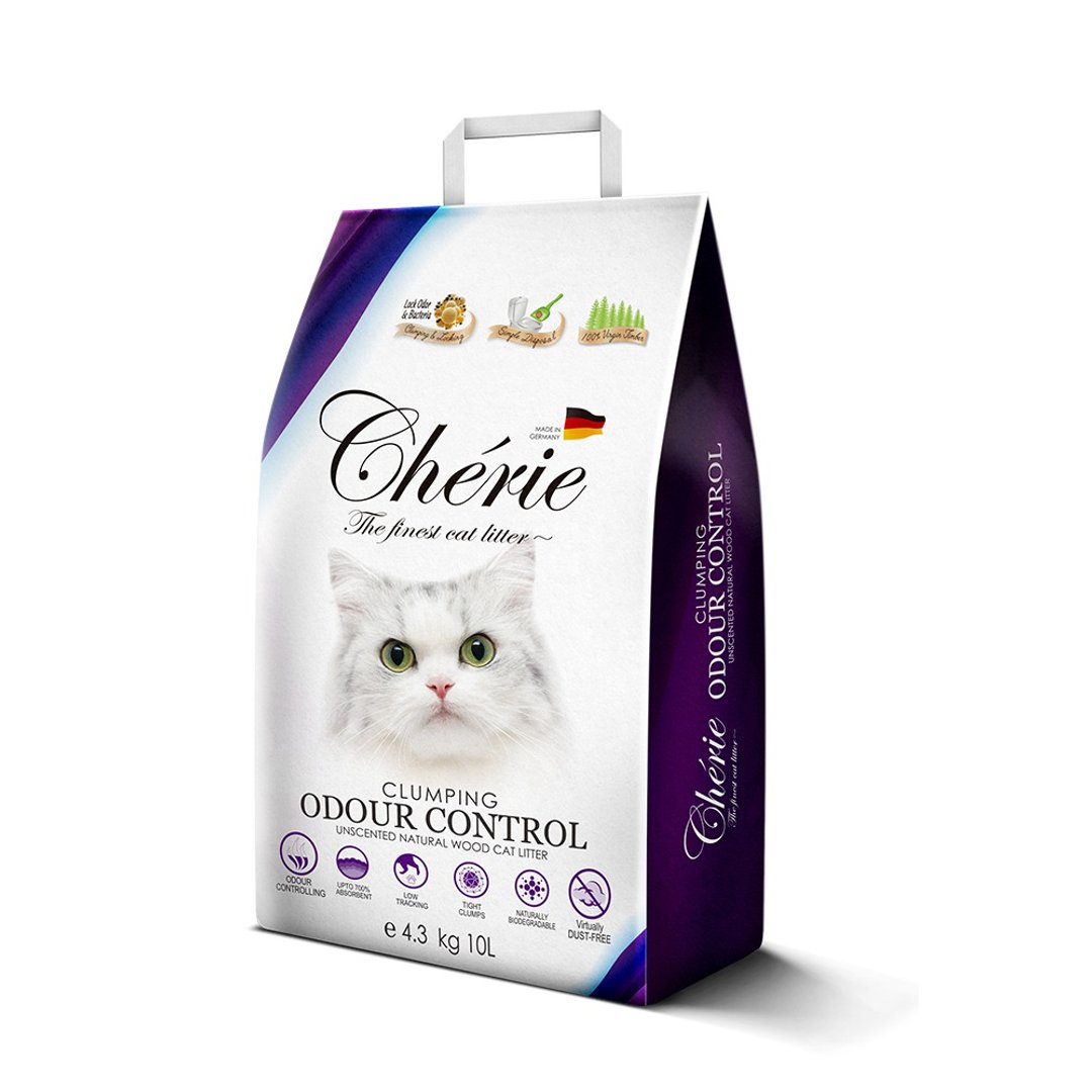 猫用品 | 法丽 | 德国凝结杉木砂 | 强效除臭 | 10L/4.3k - 猫砂/猫砂垫 - 木头 
