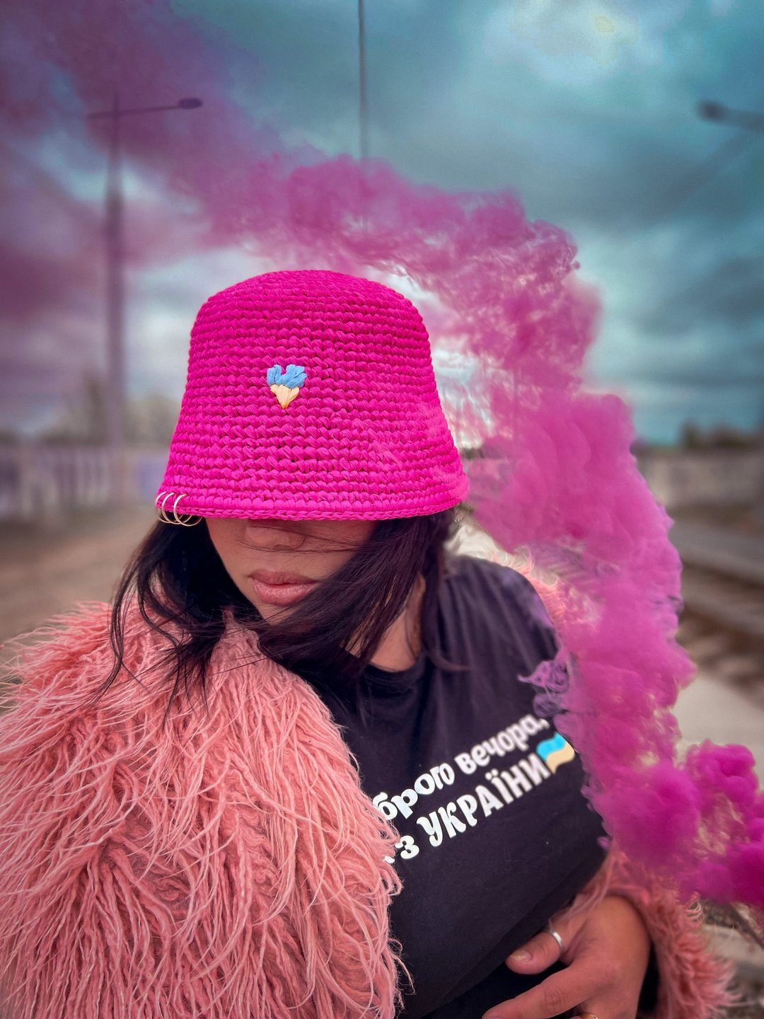 Pink bucket hat crochet pattern PDF, digital instant download, video tutorial - 手工艺教程/工具书 - 其他材质 