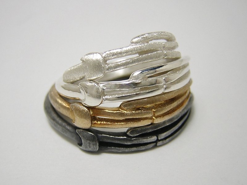 bewithmeow ( cat sterling silver ring (((Price is for 1 ring only))) 貓 猫 戒指 銀 ) - 戒指 - 纯银 银色