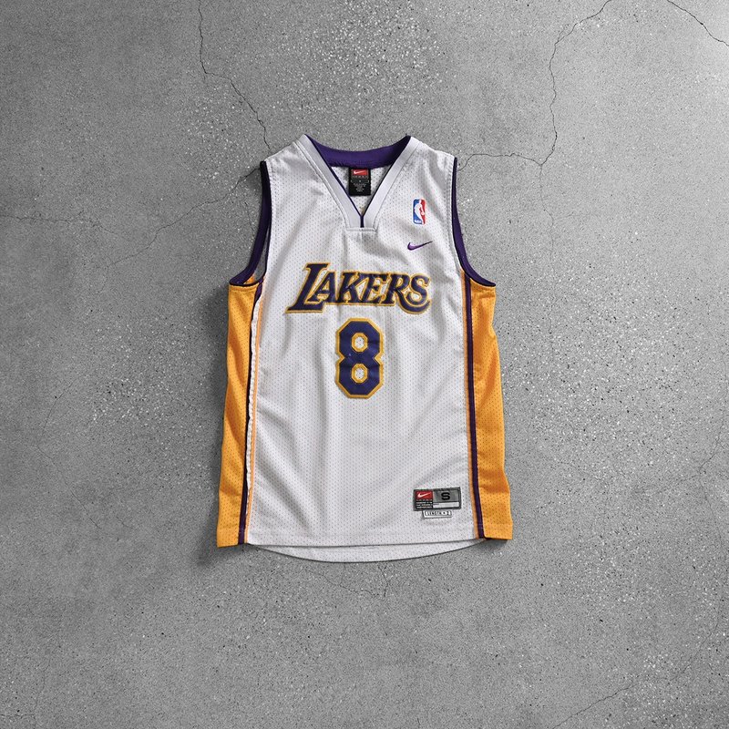 Vintage NBA 运动背心 / 古着背心、古着球衣、美式复古、湖人队 - 男装背心 - 棉．麻 白色