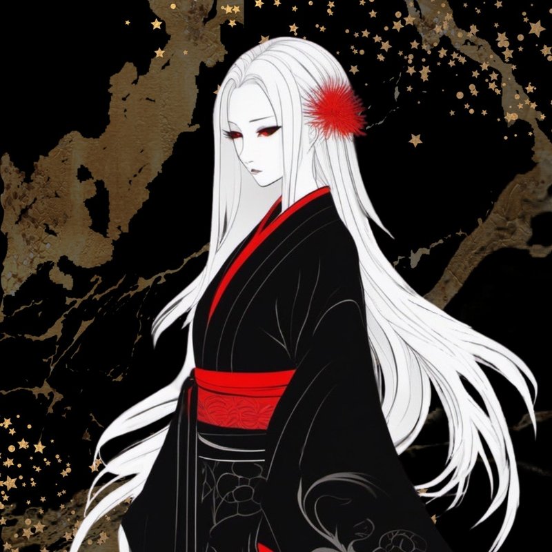 NaChi 原创贴纸【女郎】 - 贴纸 - 纸 黑色