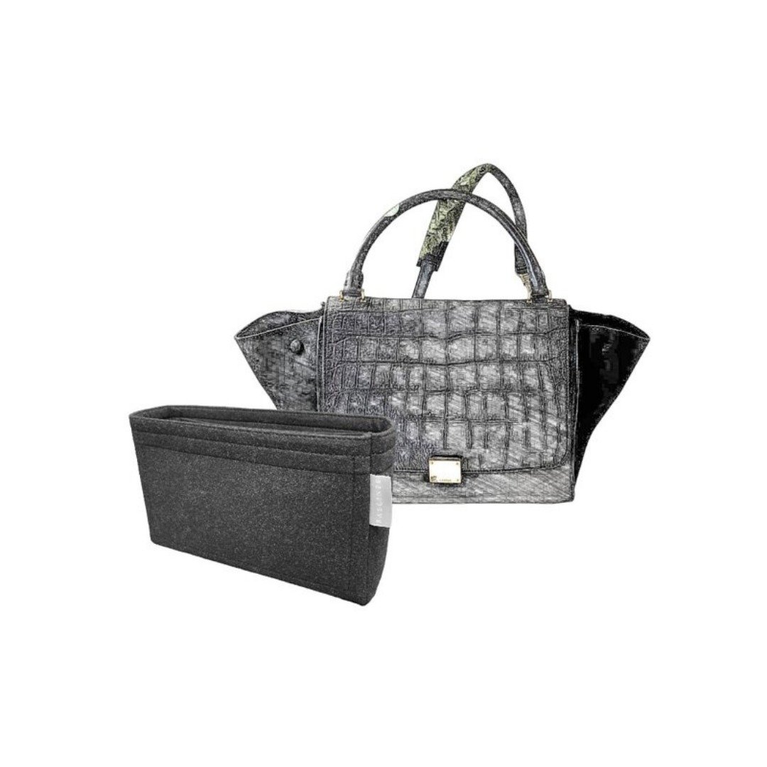 【香港制造|韩国绒布】手制内袋 - Celine Trapeze Bag Large - 化妆包/杂物包 - 其他材质 多色