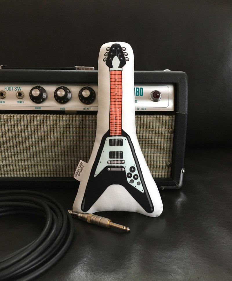 吉他造型的猫咪玩具　黑色 - 玩具 - 棉．麻 黑色