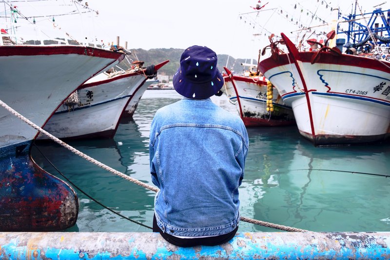 雨滴渔夫帽 - 帽子 - 棉．麻 