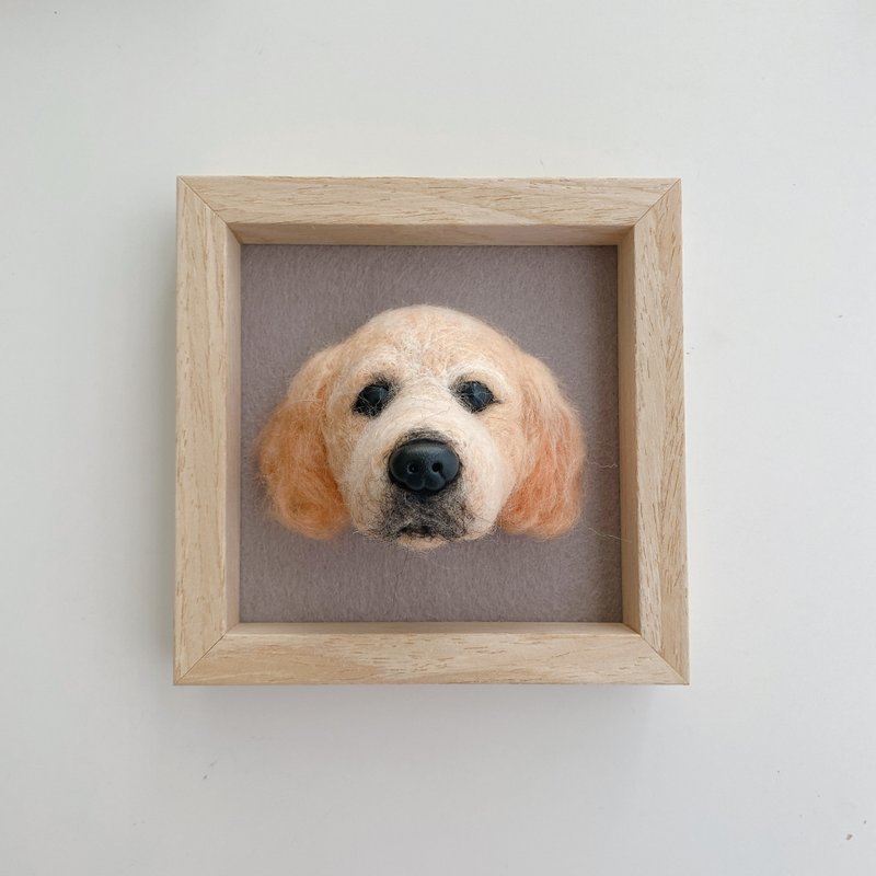 宠物头像定制羊毛毡相框/摆饰/手作 - 订制抱枕/饰品 - 羊毛 