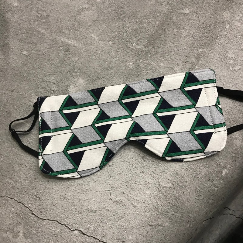 Sienna蚕丝内里舒眠慕斯眼罩 - 眼罩 - 棉．麻 蓝色