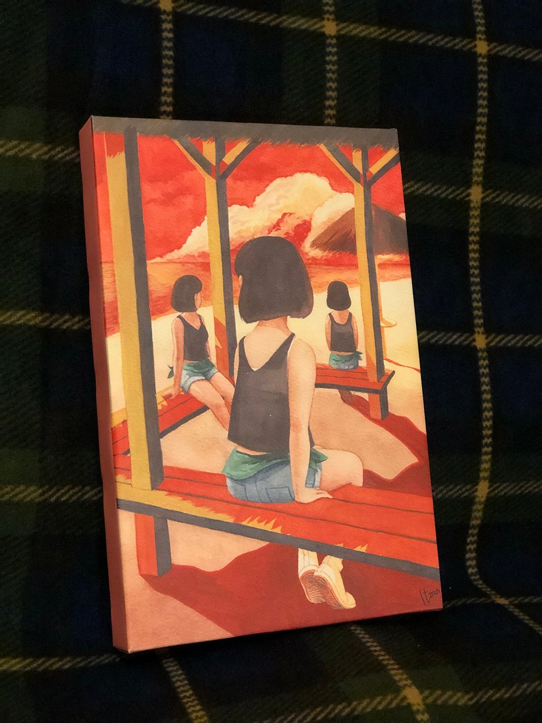 无尽的等待//无框画 - 海报/装饰画/版画 - 棉 橘色