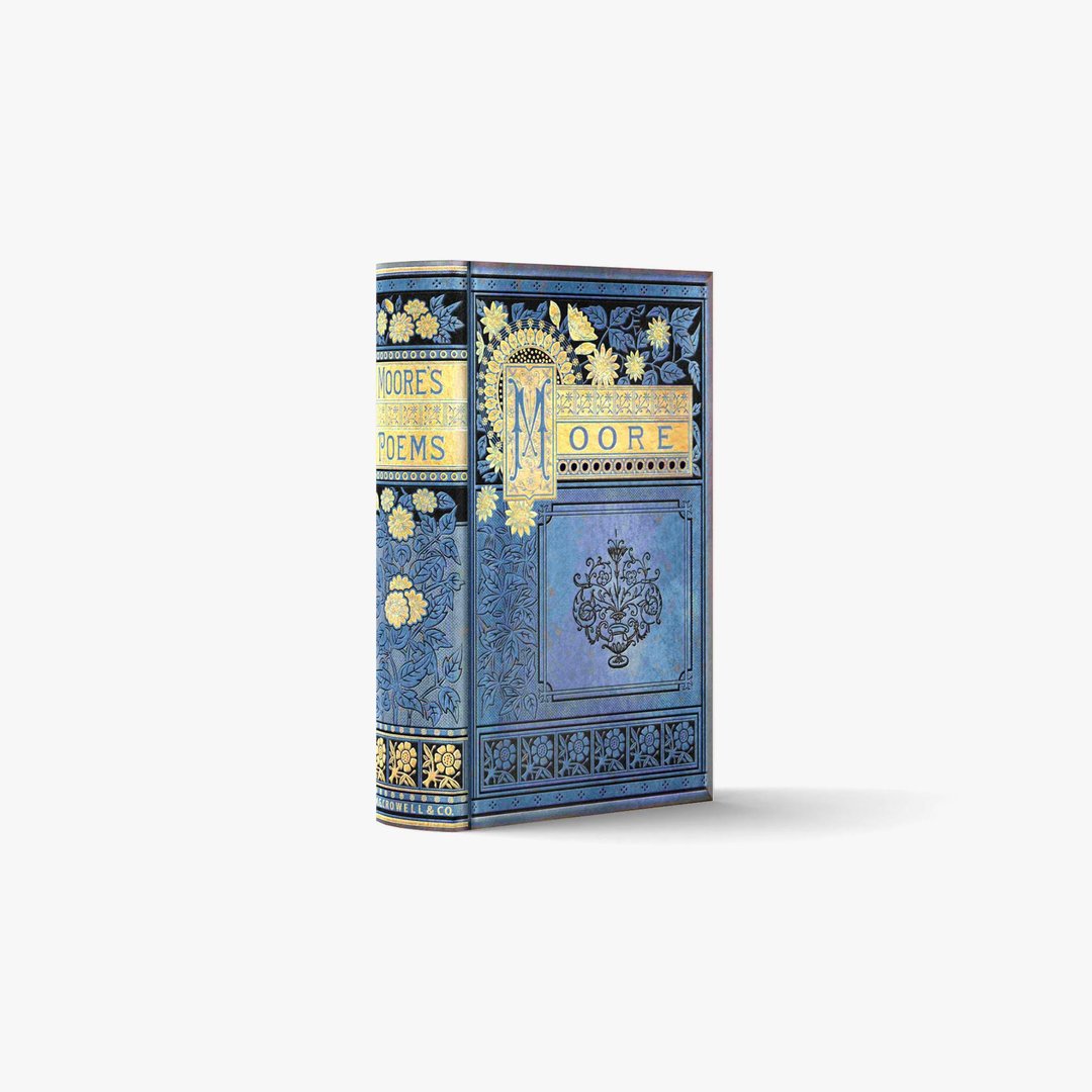 fake book box / POEMS I-MOORE-A【XS / 1 book】| 3D papercraft, PDF template - 图文模板设计 - 其他材质 