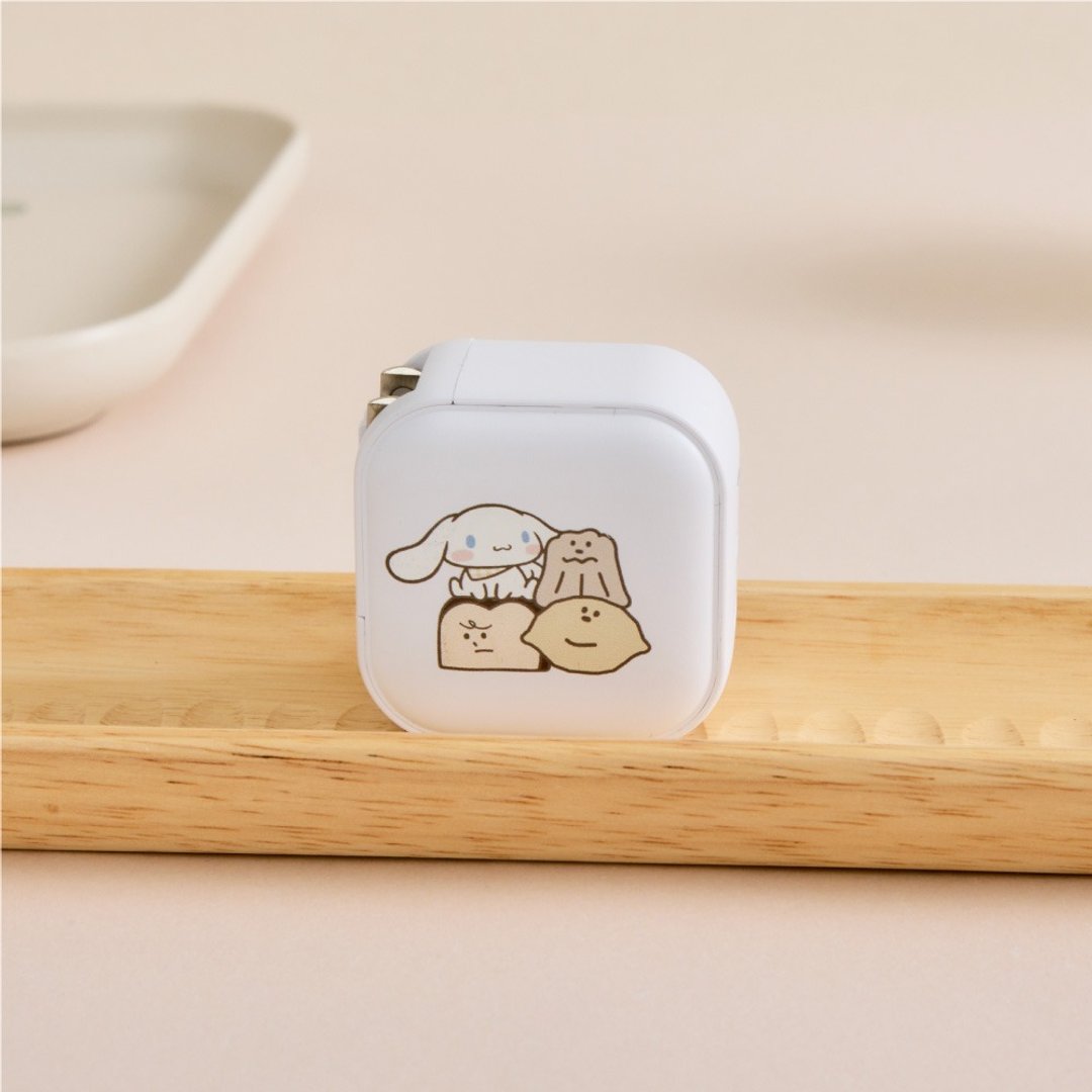 奶油家族x大耳狗伙伴挤挤GaN 45W Type-C双孔充电头 - 数码小物 - 塑料 多色