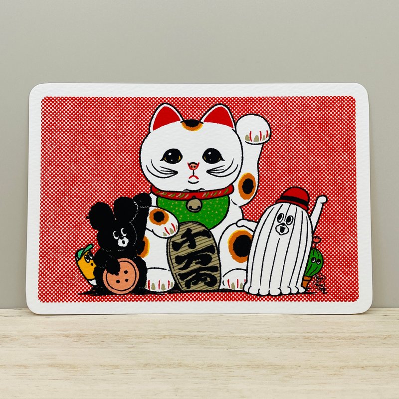 明信片 招财猫 - 卡片/明信片 - 纸 