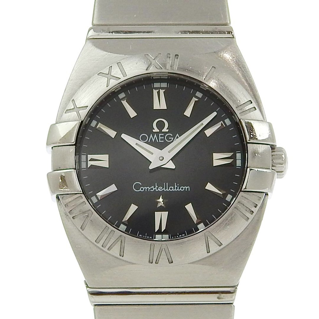 【日本直送】欧米茄 OMEGA constellation 腕表 1581.51 不锈钢 石英 指针式显示 黑色表盘【二手】 - 女表 - 不锈钢 