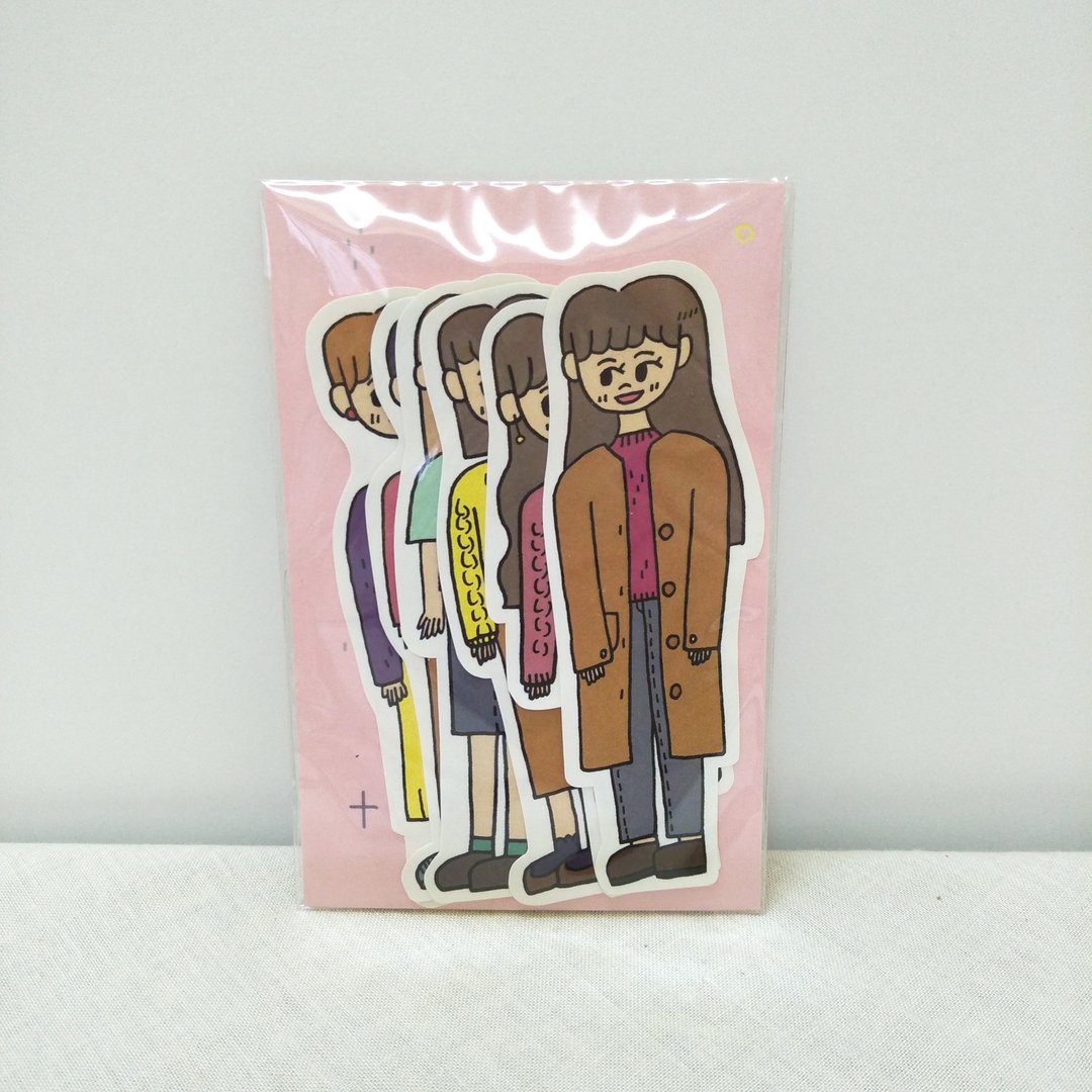 少女贴纸 |  她们的赴约 (6入) - 贴纸 - 纸 