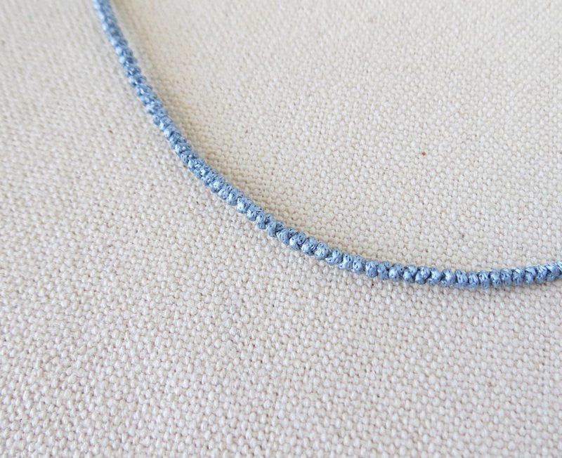 本命年【颜色参考页】丝光编织项链**请勿直接下单**招财、开运 - 项链 - 宝石 多色