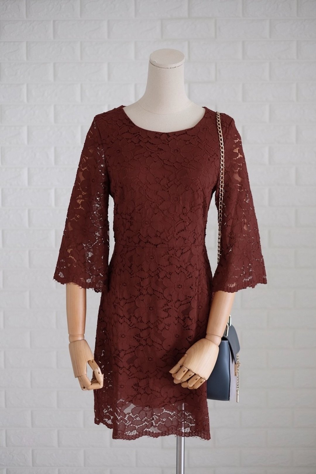 Jasmine lace dress - 洋装/连衣裙 - 其他材质 橘色
