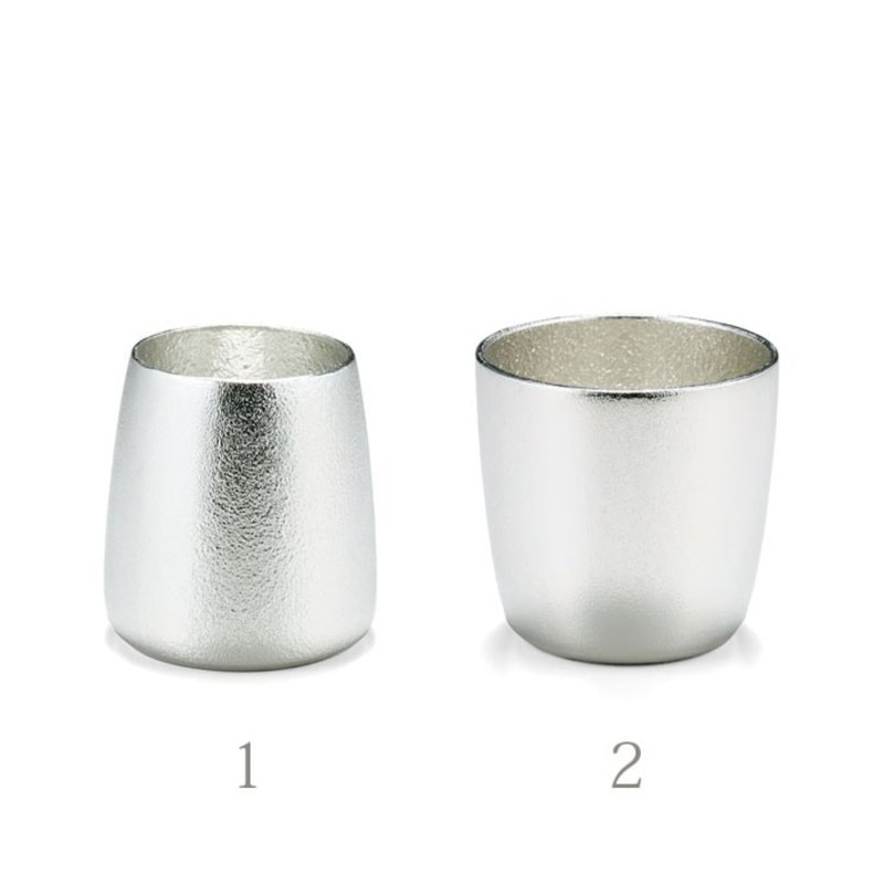 二重奏随身对杯 - 酒杯/酒器 - 贵金属 银色