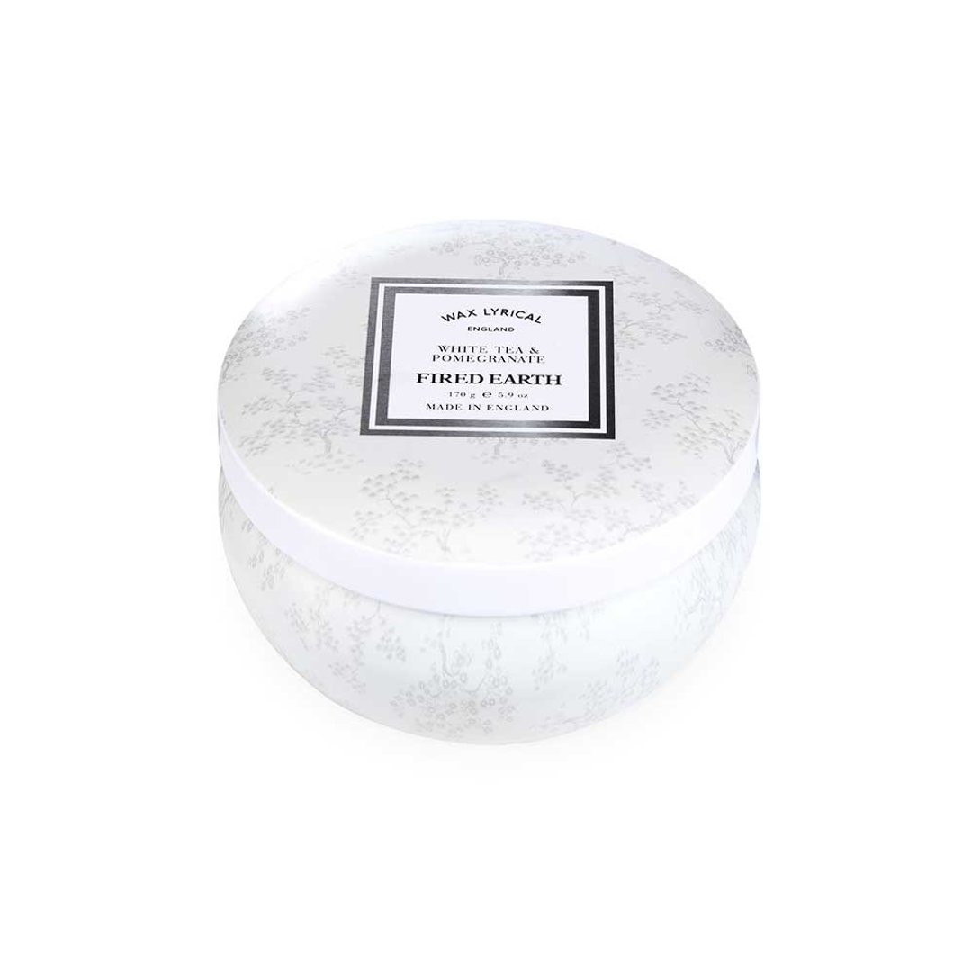【Portmeirion】WAX LYRICAL | 彩罐蜡烛 白茶与石榴(25hr) - 蜡烛/烛台 - 蜡 白色