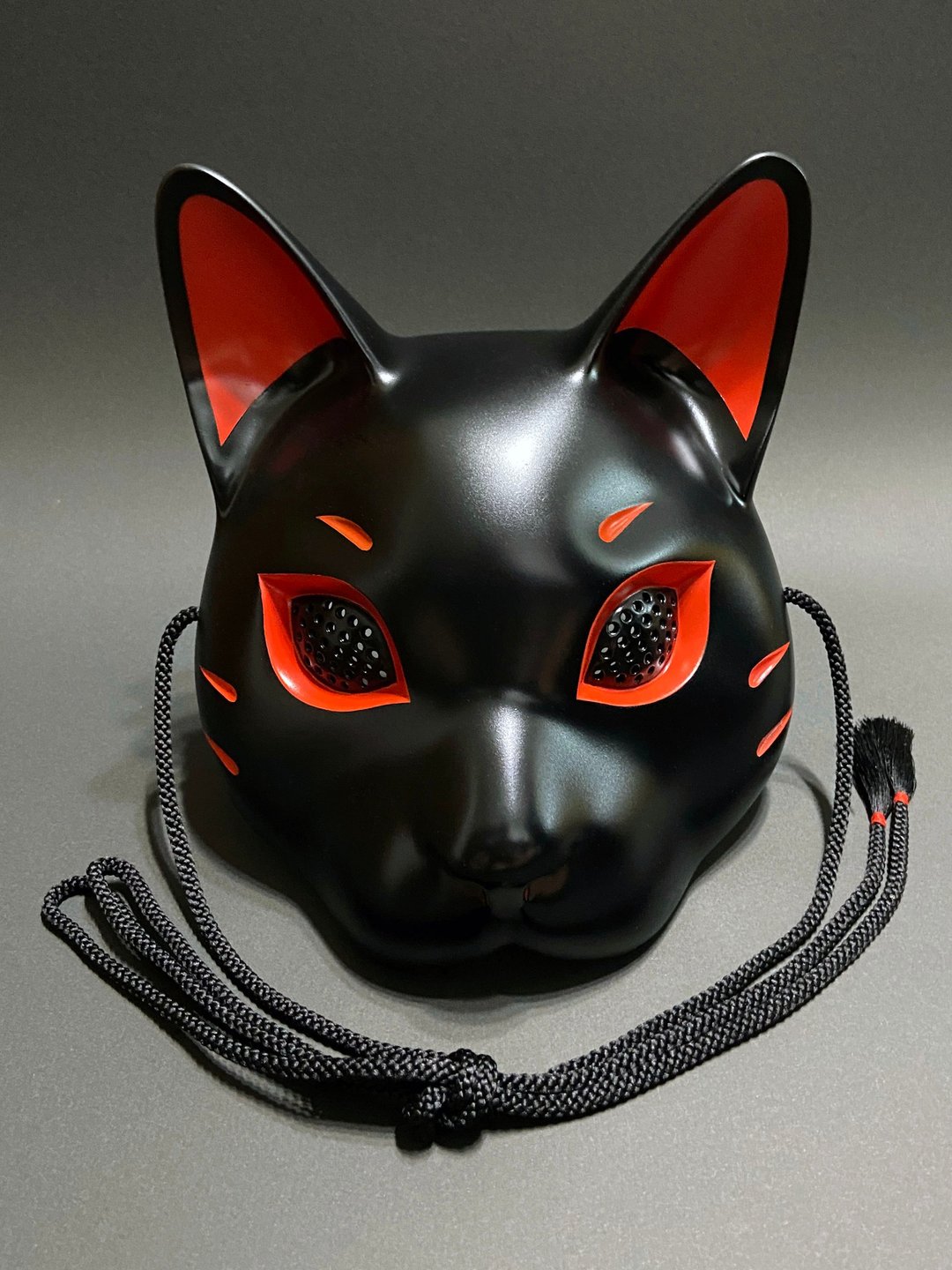 猫面 黑×红 2026 年 5 月起附赠松紧带 - 眼罩 - 塑料 黑色