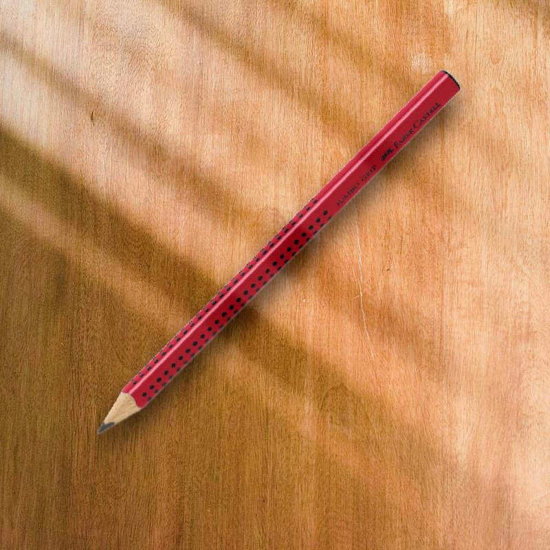 Faber-Castell JUMBO学龄孩童专用大三角粗芯铅笔010mm 红一盒 - 铅笔/自动铅笔 - 木头 红色