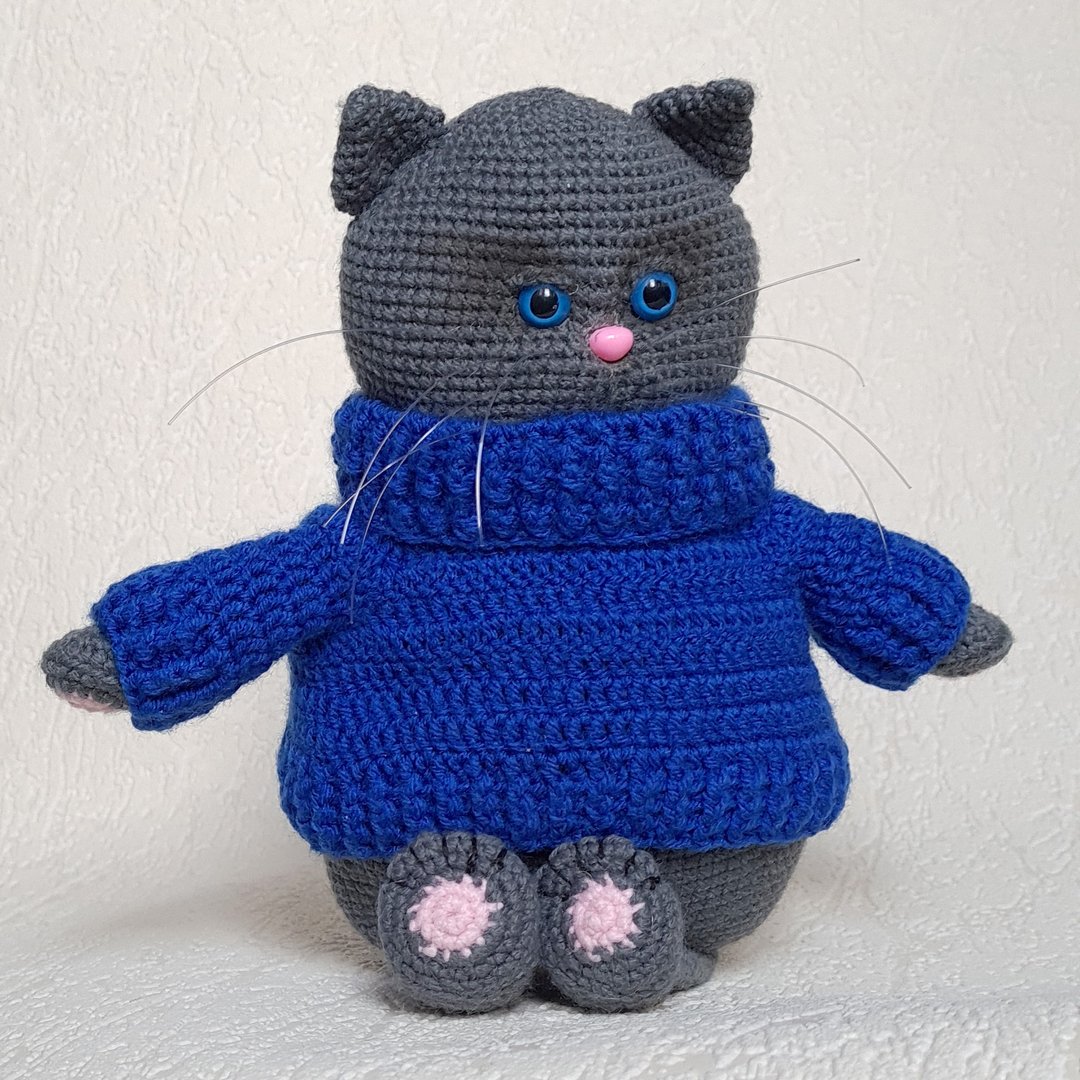Digital Crochet Pattern PDF - Cat amigurumi - 手工艺教程/工具书 - 其他材质 