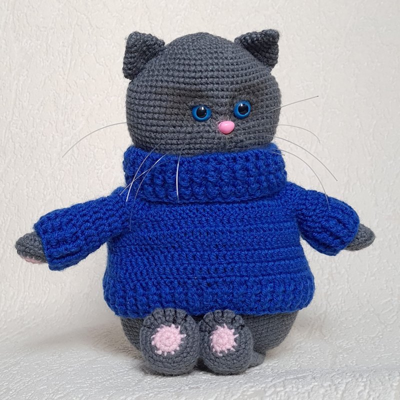 Digital Crochet Pattern PDF - Cat amigurumi - 手工艺教程/工具书 - 其他材质 