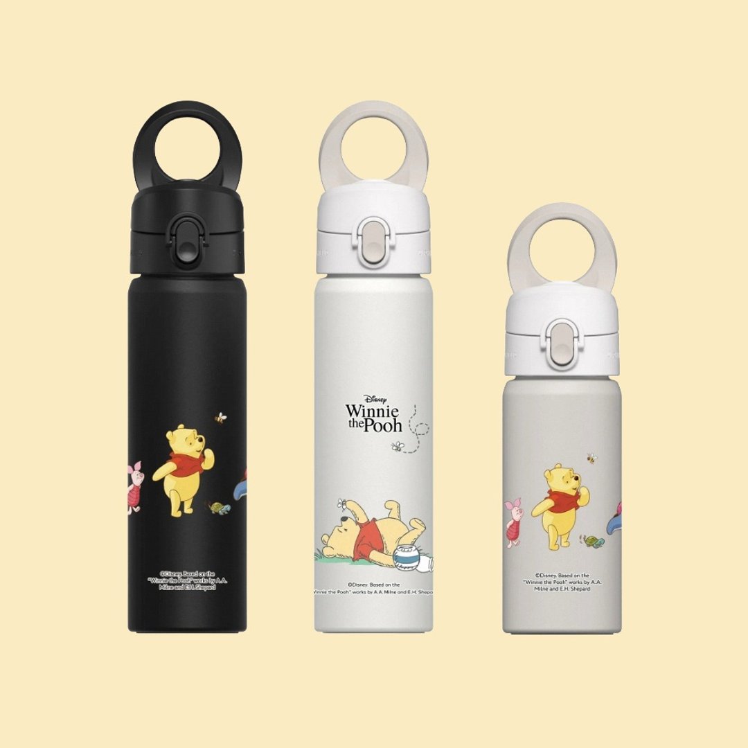AquaStand磁吸水壶-不锈钢保温瓶480/700ml∣小熊维尼系列 - 保温瓶/保温杯 - 塑料 多色