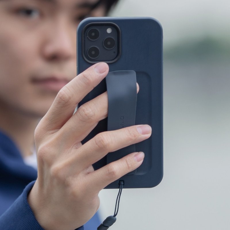 iPhone 12/ Pro/ Pro Max Heldro 简约弹性腕带防摔手机壳-蓝色 - 手机壳/手机套 - 其他材质 蓝色