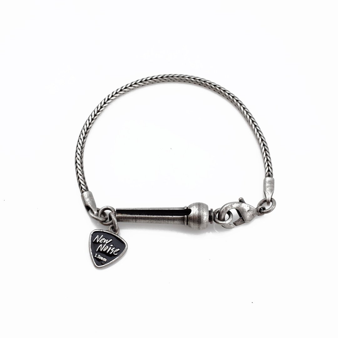 NEW NOISE 音乐饰品实验所-弦栓手链 (古银色) Guitar pin Bracelets - 手链/手环 - 其他金属 银色