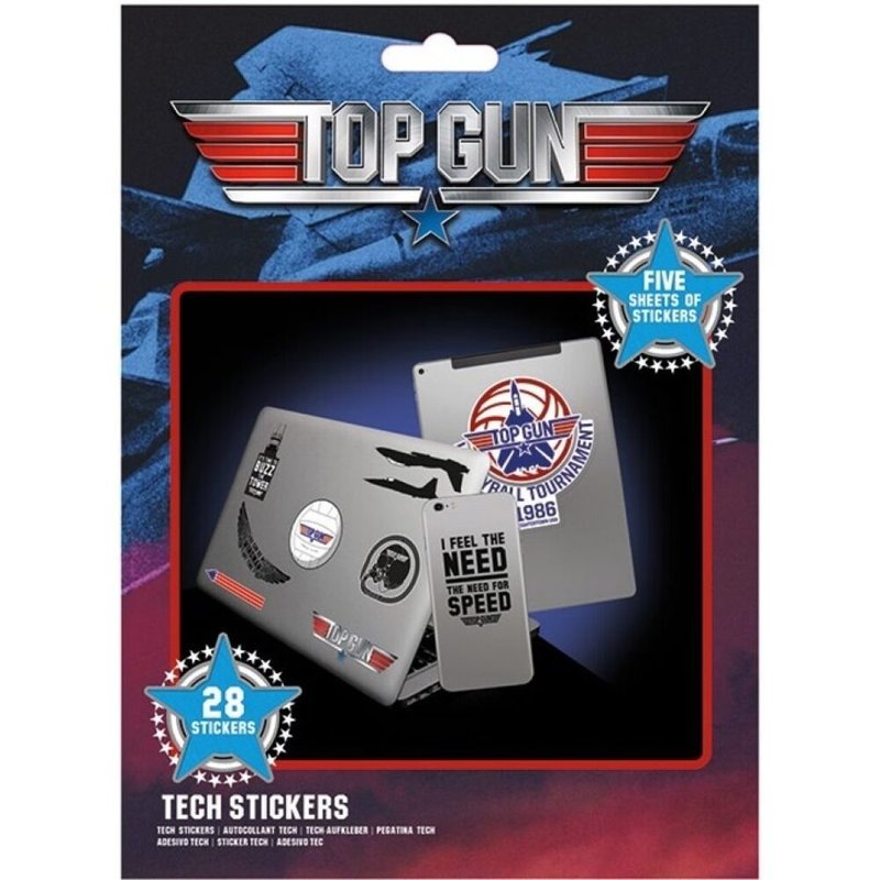 【捍卫战士:独行侠 】Top Gun进口3C科技贴纸组 - 贴纸 - 其他材质 蓝色