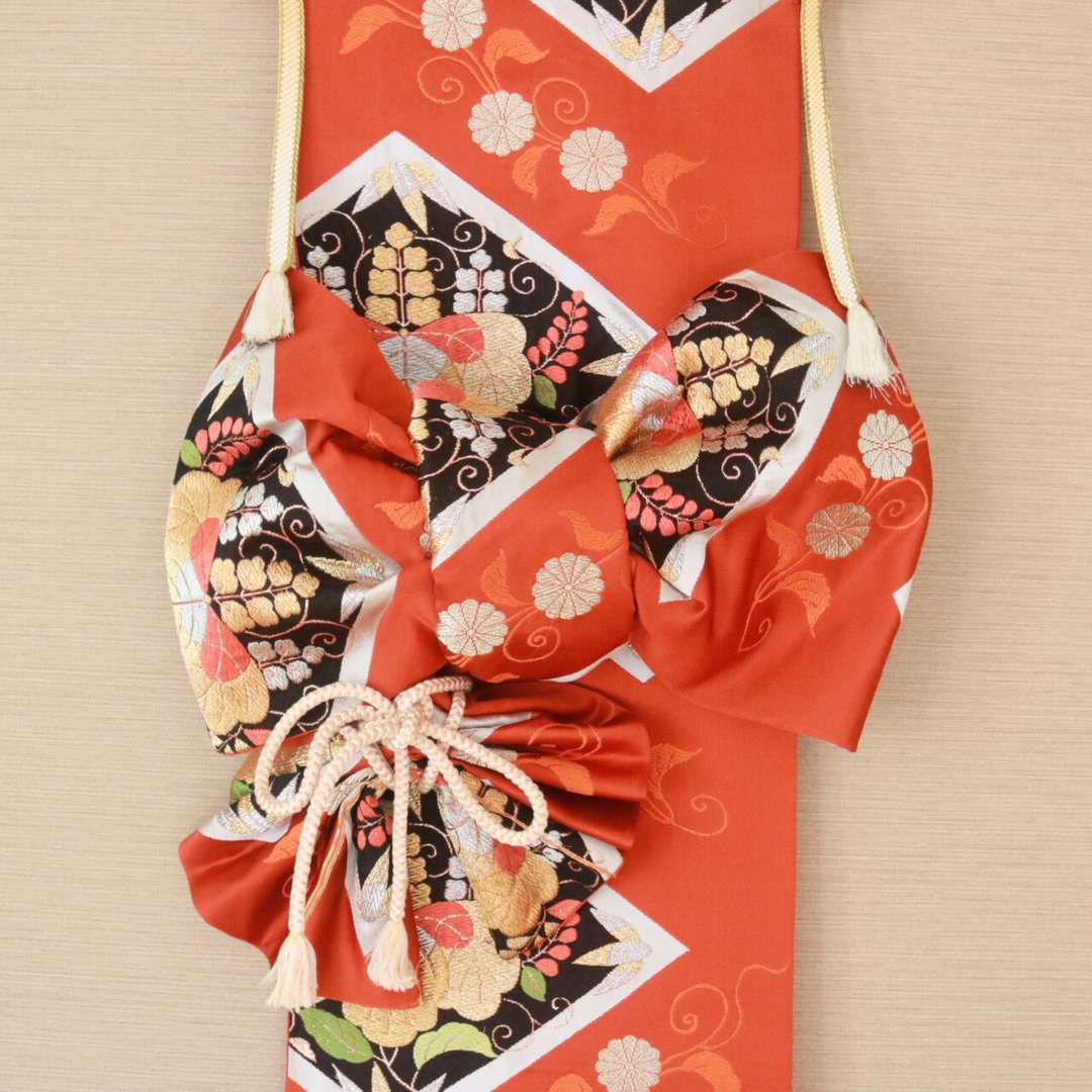 日本和服腰带 和风挂毯 手工制作 独一无二 - 墙贴/壁贴 - 其他材质 多色