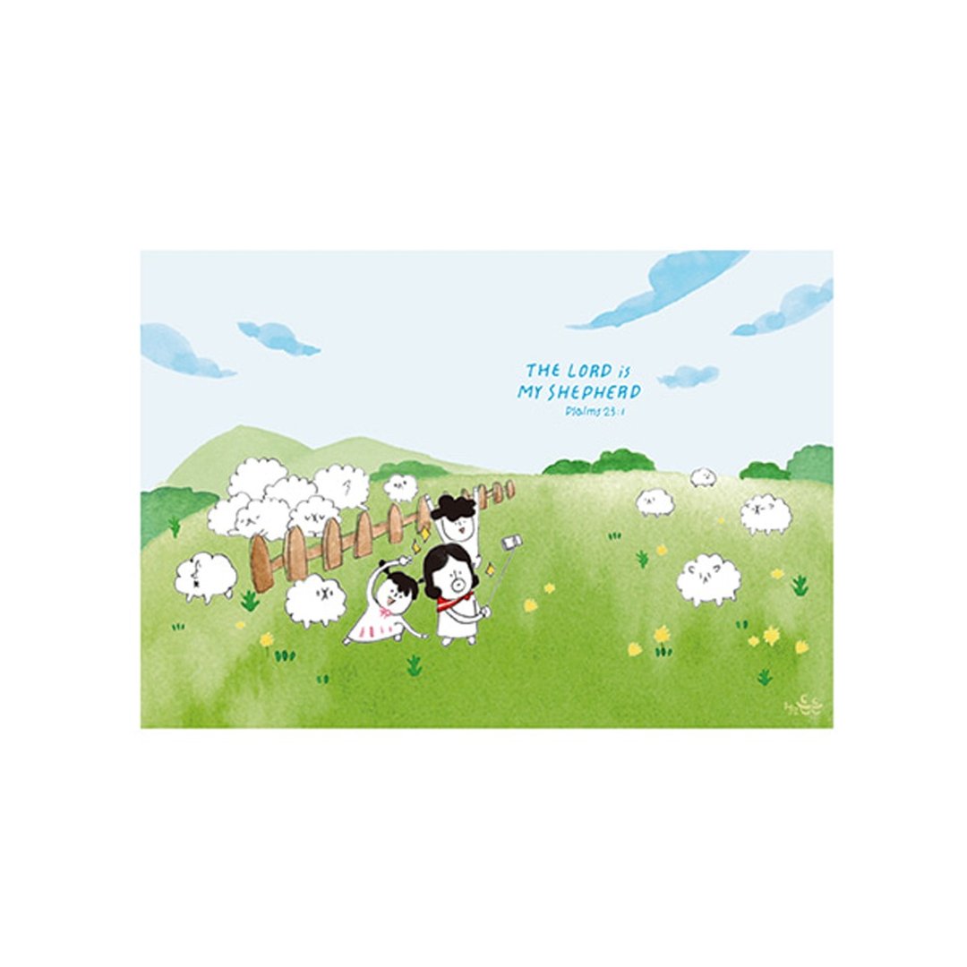 Hello Dun Dun啰登登系列 插画明信片29.羊群 - 卡片/明信片 - 纸 