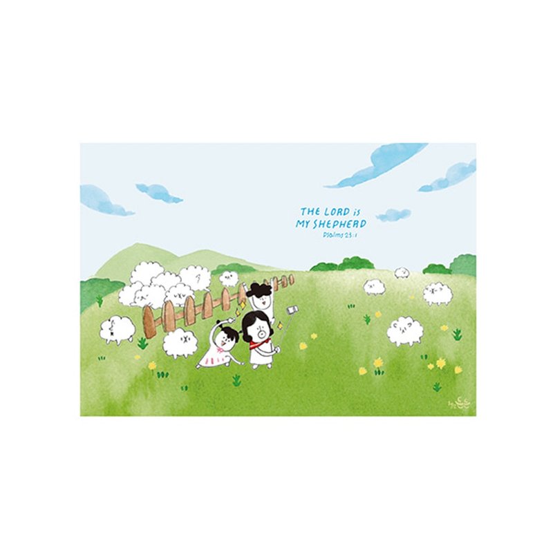 Hello Dun Dun啰登登系列 插画明信片29.羊群 - 卡片/明信片 - 纸 