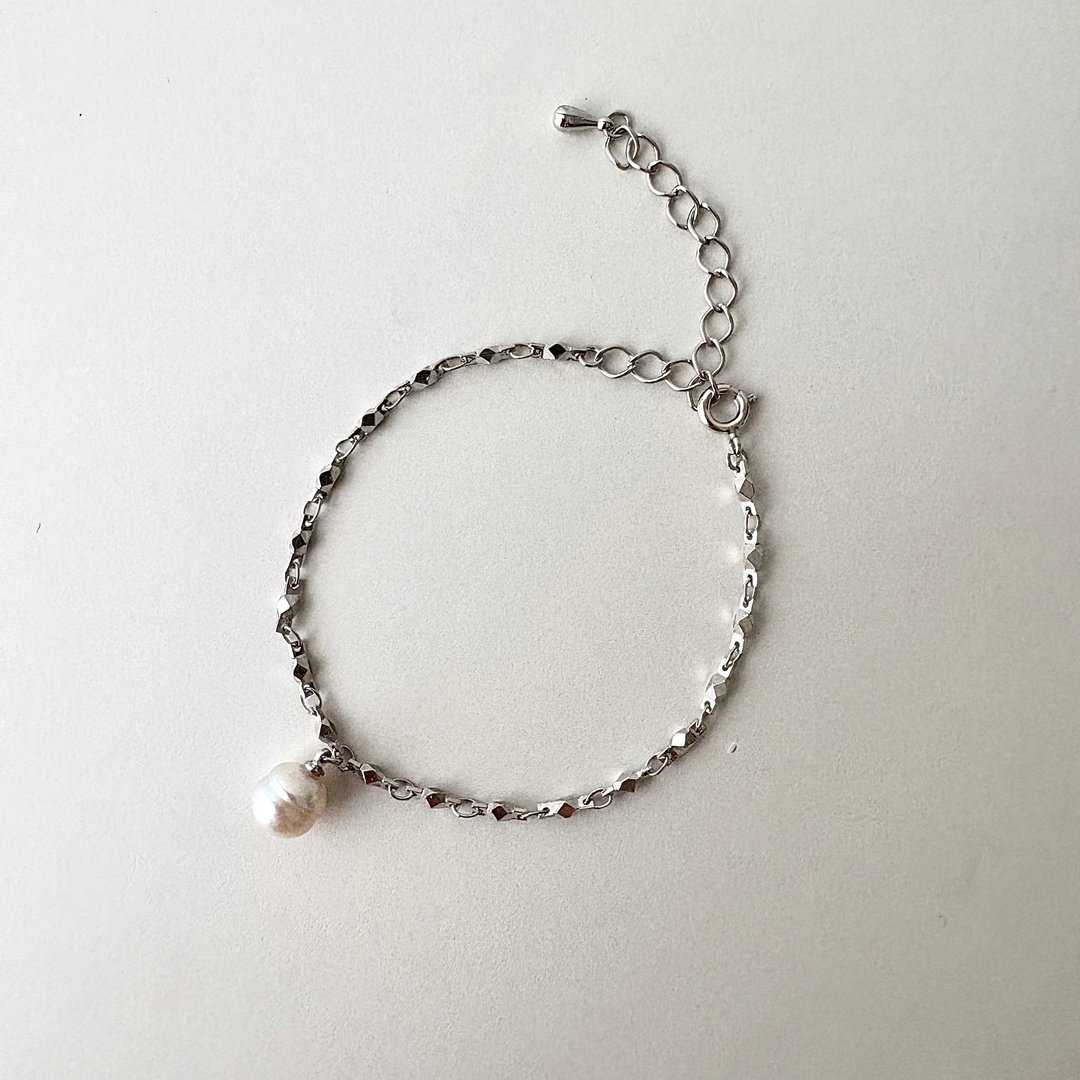 SV 手链 珍珠 圆圈珍珠 日本珍珠 pearl bracelet 珍珠手链 珍珠手链 진주팔찌 - 手链/手环 - 珍珠 