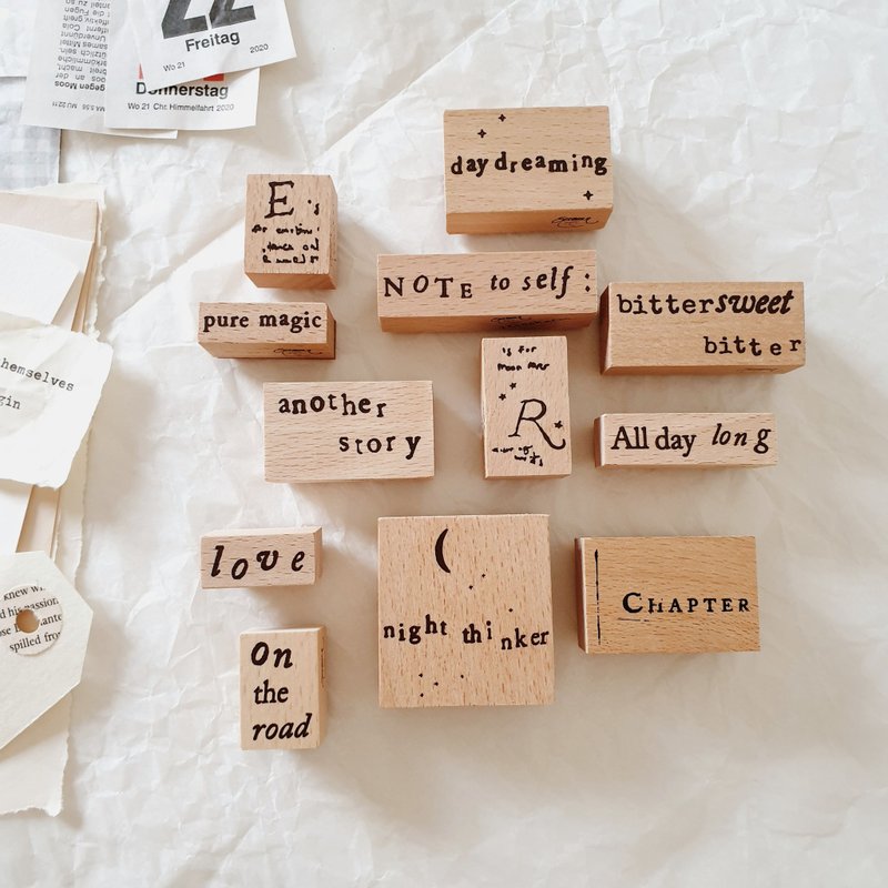 文房具俱乐部福袋 - 印章/印台 - 木头 咖啡色