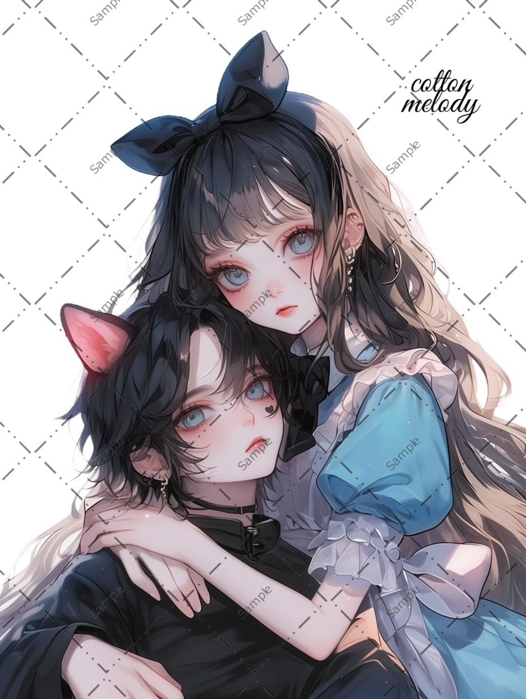 original sticker no.1507 人物贴纸 原创贴纸 女孩贴纸 原创人物贴纸 - 贴纸 - 纸 