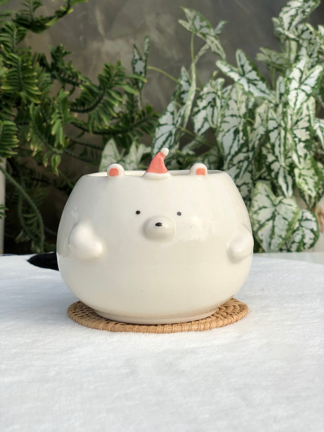 白熊马克杯 - 花瓶/陶器 - 陶 
