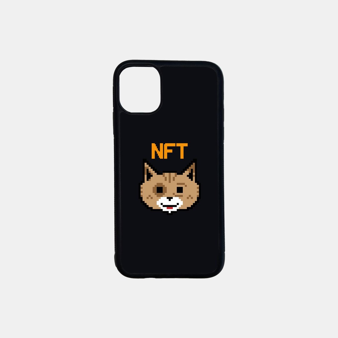 【NFT系列】iphone手机壳图案文字订制 NFT加密像素风创意礼物 - 手机壳/手机套 - 硅胶 
