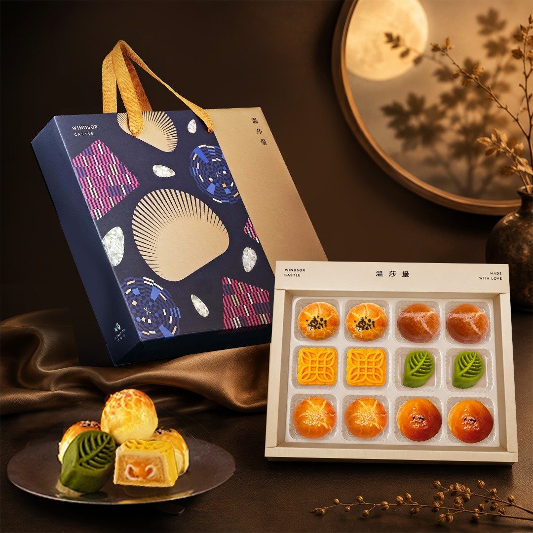 【温莎堡】繁星闪烁礼盒 (12 入)【2026 中秋/中秋礼盒/蛋黄酥/礼盒 - 零食/点心 - 其他材质 红色